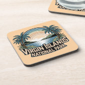 Dessous-de-verre Parc national des Îles Vierges (Côté gauche)