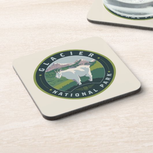 Dessous-de-verre Parc national du Glacier (Côté gauche)