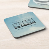 Dessous-de-verre Parfois nous sommes examinés (Côté gauche)