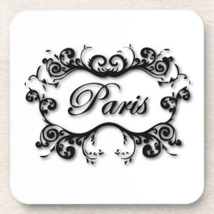 Dessous-de-verre Paris avec ses manuscrits