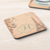 Dessous-de-verre Paris France Tour Eiffel Monogramme Dessous de ver (Côté gauche)