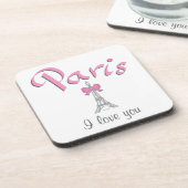 Dessous-de-verre Paris Je t'aime (Côté gauche)