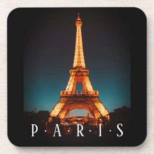 Dessous-de-verre Paris, La Tour Eiffel En Nuit, Vs 2