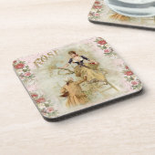 Dessous-de-verre Paris romantique Amateurs rose shabbychic (Côté gauche)