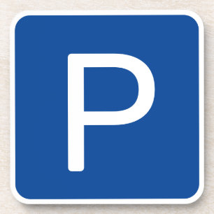 Dessous-de-verre Parking Sign
