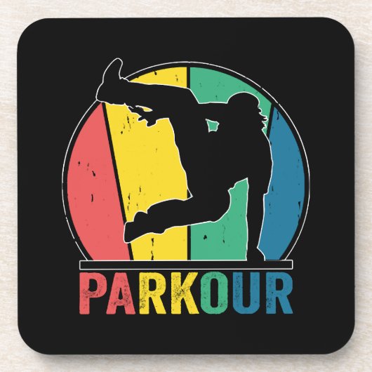 Dessous-de-verre Parkour Free Running Training Traceur Retro (Devant)