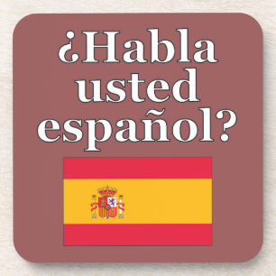 Dessous-de-verre Parles-tu espagnol ? en espagnol. Fanion