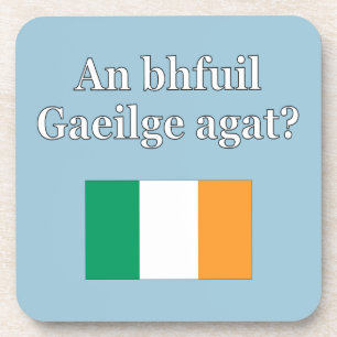 Dessous-de-verre Parles-tu irlandais ? en irlandais. Fanion