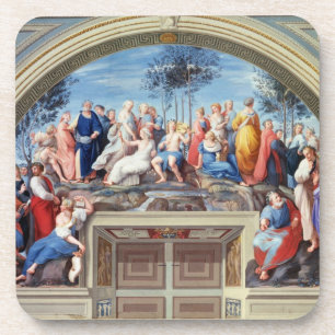 Dessous-de-verre Parnassus et le Disputa, du della S de strophe