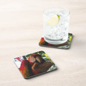 Dessous-de-verre Parrot Macaw Scarlet Manger Toast (Côté Droit)