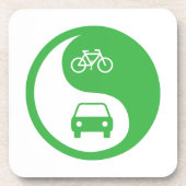 Dessous-de-verre Partager la route Yin Yang (Devant)