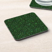 Dessous-de-verre Parties scintillant verte foncée Emerald Spring (Côté gauche)