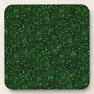 Dessous-de-verre Parties scintillant verte foncée Emerald Spring