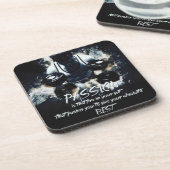 Dessous-de-verre PASSION - Exercice de musculation Motivationnel (Côté gauche)