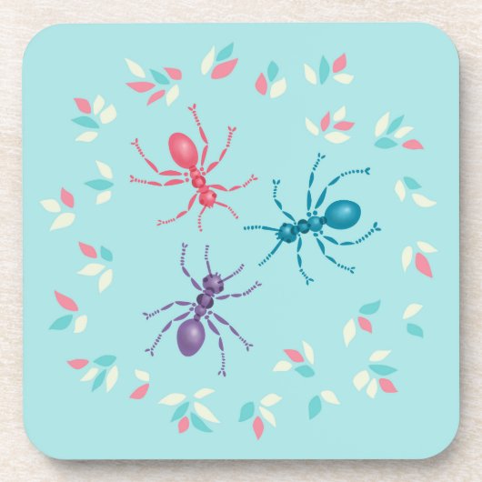 Dessous-de-verre Pastel Ants Insect Lover (Devant)