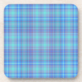 Dessous-de-verre Pastel Blue Plaid Pattern (Devant)