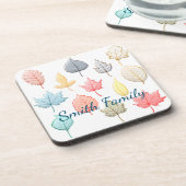 Dessous-de-verre Pastel Feuilles (Côté gauche)