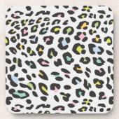 Dessous-de-verre Pastel Leopard Spot Motif (Devant)