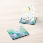 Dessous-de-verre Pastel Watercolor Floral Monogram Coasters (Côté Droit)