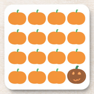Dessous-de-verre Patch Citrouille d'Halloween mignon