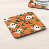 Dessous-de-verre Patch Citrouille Haunted Halloween Ghosts (Côté gauche)