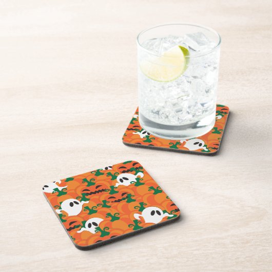 Dessous-de-verre Patch Citrouille Haunted Halloween Ghosts (Côté Droit)