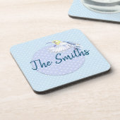 Dessous-de-verre Patch de colibri sur Pois (Côté gauche)