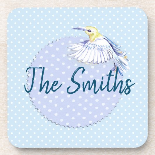 Dessous-de-verre Patch de colibri sur Pois (Devant)