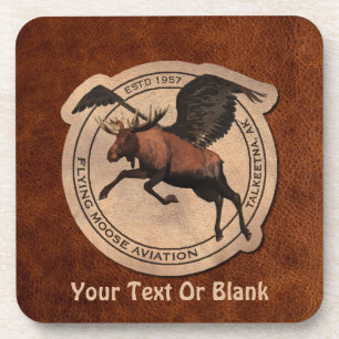 Dessous-de-verre Patch Flying Moose Aviation