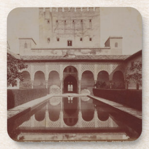 Dessous-de-verre Patio de los Arrayanes, Alhambra, c.1875-80 (sépi
