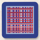 Dessous-de-verre Patriote plaid (Devant)