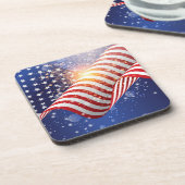 Dessous-de-verre Patriotique Juillet 4 Juillet Ensemble de Dessous (Côté gauche)