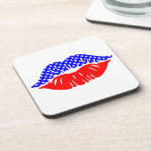 Dessous de verre Patriotique Kiss Drink (Côté gauche)