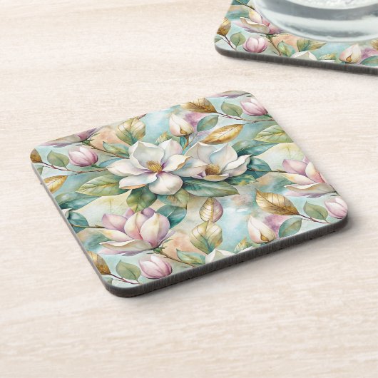 Dessous-de-verre Pattern Elegant Magnolias (Côté gauche)