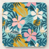 Dessous-de-verre Pattern tropical hibiscus (Devant)