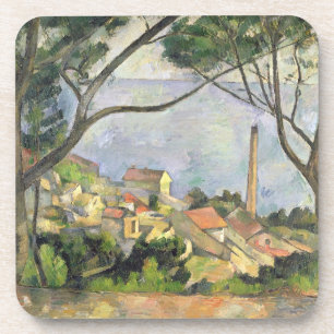 Dessous-de-verre Paul Cezanne   la mer au l'Estaque, 1878