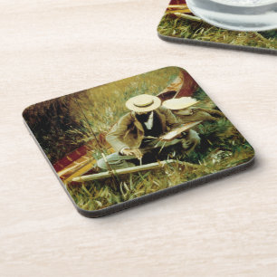 Dessous-de-verre Paul Helleu Esquisse avec sa femme