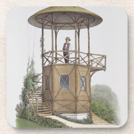 Dessous-de-verre Pavillon rustique chez Marcilly, des 'habitations (Devant)