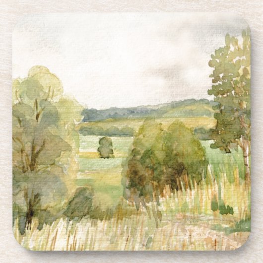 Dessous-de-verre Paysage d'aquarelle (Devant)