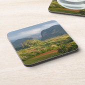 Dessous-de-verre Paysage de la vallée panoramique, Cuba (Côté gauche)