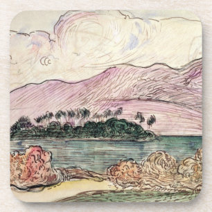 Dessous-de-verre Paysage de Paul Gauguin   Tahitian (la semaine sur