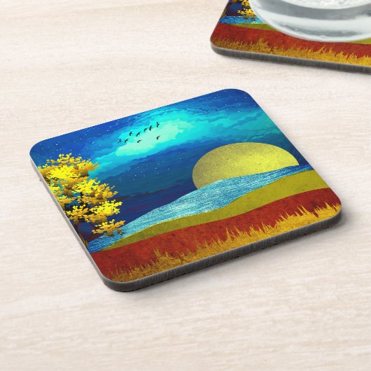 Dessous-de-verre Paysage du ciel liquide (Côté gauche)