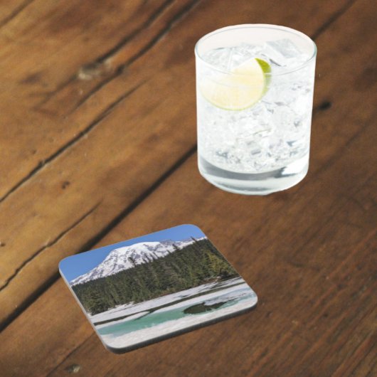 Dessous-de-verre Paysage du Mont Rainier et du lac Frozen
