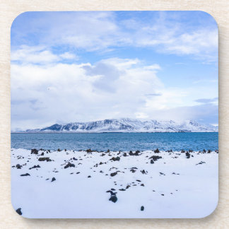 Dessous-de-verre Paysage hivernal d'Islande