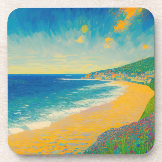 Dessous-de-verre Paysage maritime 07 (Devant)