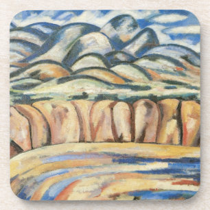 Dessous-de-verre Paysage, Nouveau-Mexique par Marsden Hartley, Beau