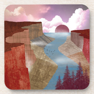 Dessous-de-verre Paysage océanique du Canyon