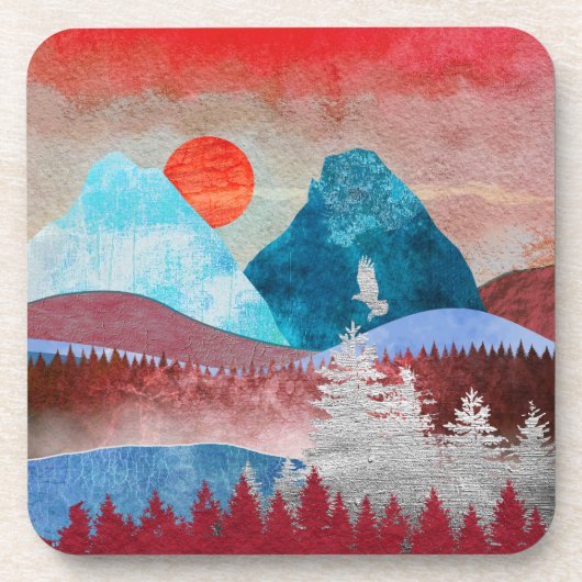 Dessous-de-verre Paysage Silver Eagle (Devant)