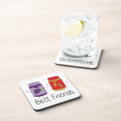 Dessous-de-verre PB et J Best Friends Pb et J BFF Dessin (Côté Droit)