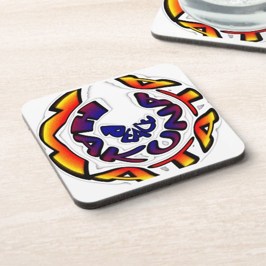 Dessous-de-verre "Peace Hakuna Matata" (Côté gauche)